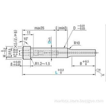 Fibro / Moeller Spring precision punch corp R 0.4 Polishing